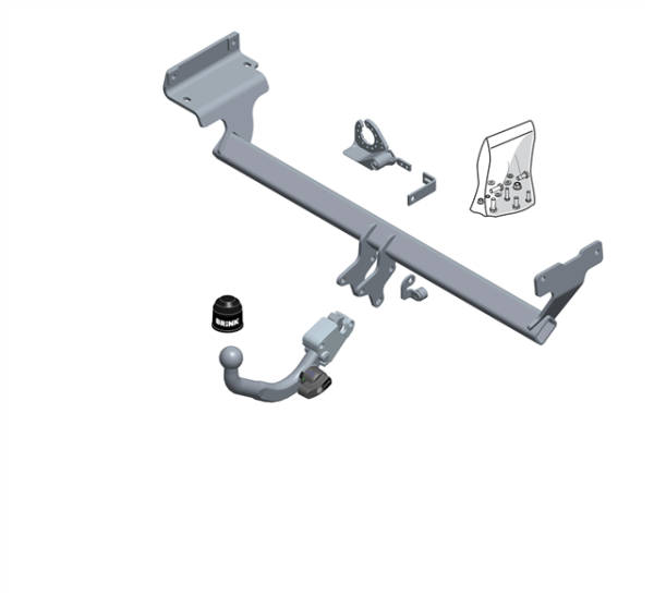 NISSAN QASHQAI II (J11, J11_) BMA Detachable Tow Bar Closed Off-Road Vehicle