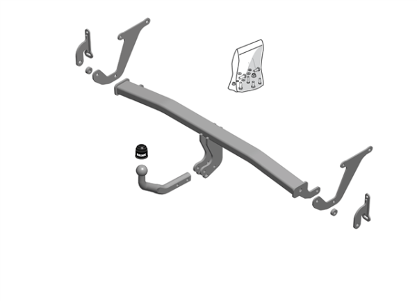 PEUGEOT 3008 SUV (M_) Fixed tow bar Closed Off-Road Vehicle