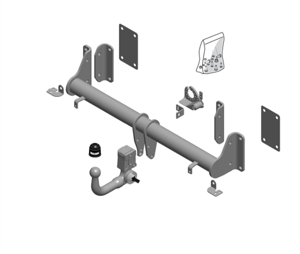 BMW X5 (G05) BMU Detachable Tow Bar Closed Off-Road Vehicle