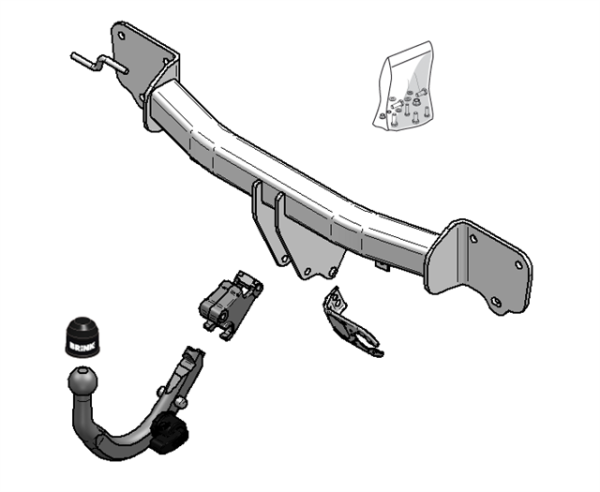 BMW 1 Coupe (E82) BMA Detachable Tow Bar Coupe