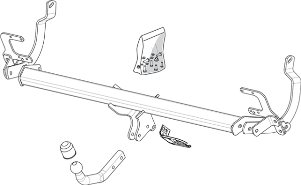 Citroën C5 III (RD_) Saloon Fixed Towbar