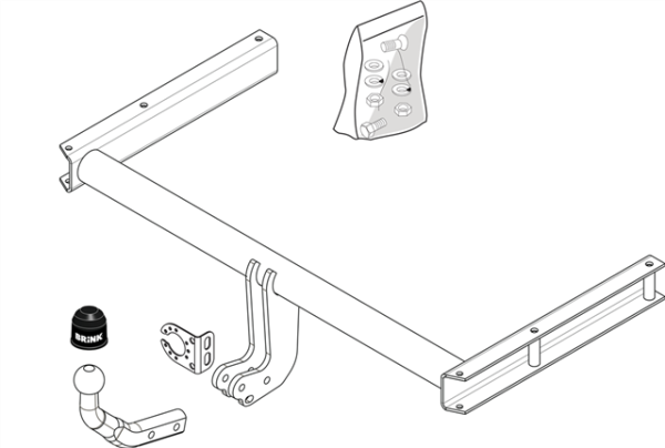 AUDI A5 Convertible (8F7) Fixed tow bar Convertible