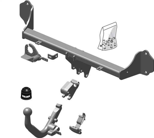 BMW 4 Convertible (F33, F83) BMA Detachable Tow Bar Convertible