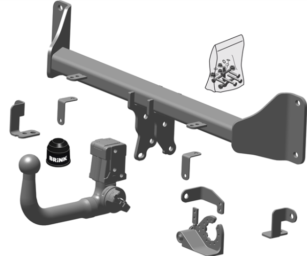 BMW X3 (G01, F97) BMU Detachable Tow Bar Closed Off-Road Vehicle