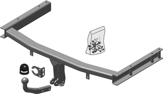 AUDI A4 Convertible (8H7, B6, 8HE, B7) Fixed tow bar Convertible