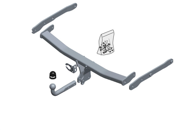 AUDI Q5 (FYB) Fixed tow bar Closed Off-Road Vehicle