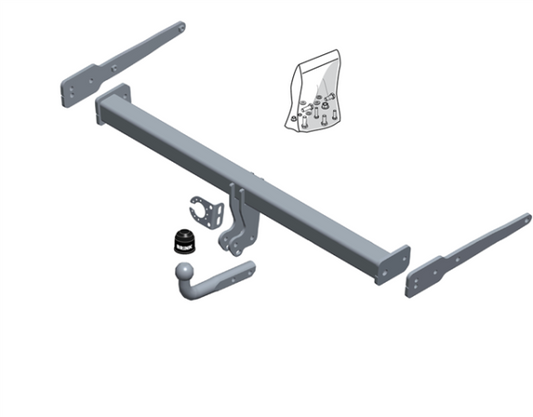 AUDI Q3 (8UB, 8UG) Fixed tow bar Closed Off-Road Vehicle