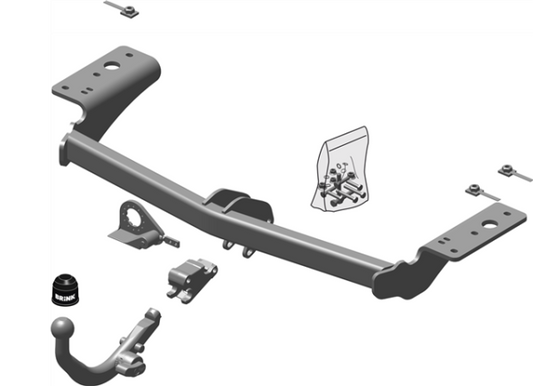 CHRYSLER 300 C (LX) Saloon Detachable tow bar