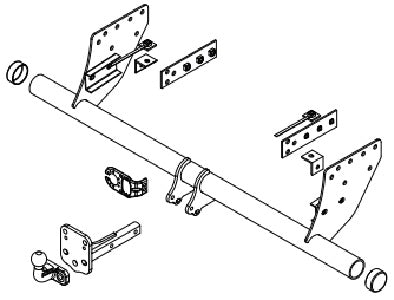 MITSUBISHI TRITON (KA_T, KB_T) Flange ball 2 holes Pickup