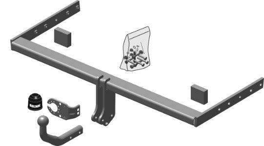 AUDI A3 Sportback (8PA) Fixed tow bar Sportback