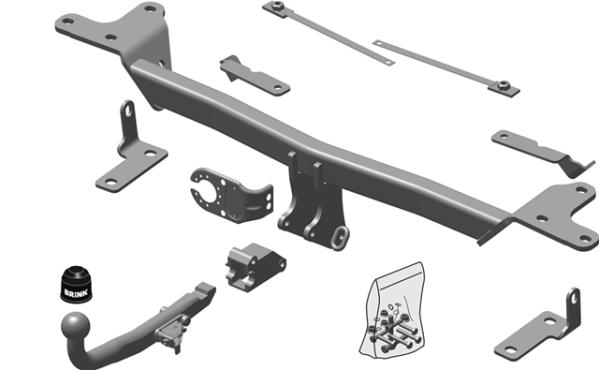 SUZUKI GRAND VITARA II (JT, TE, TD) BMC Detachable Tow Bar Closed Off-Road Vehicle