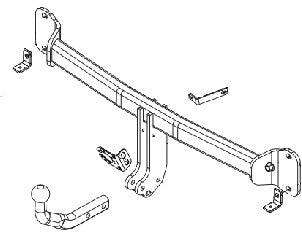 BMW 5 (F10) Fixed tow bar Saloon