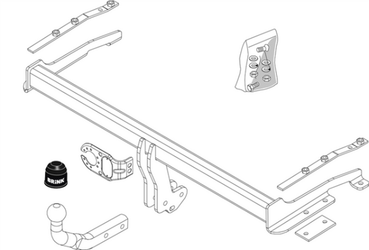 TOYOTA COROLLA (_E12_) Fixed tow bar Hatchback