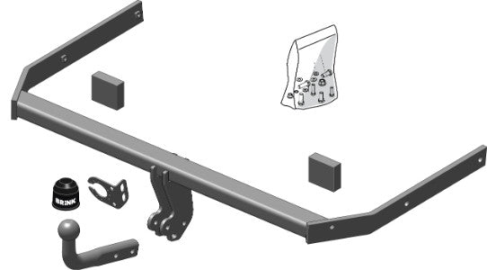 VW JETTA  (162, 163) Fixed tow bar Saloon