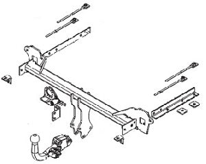 SUBARU XV BMA tow ball Closed Off-Road Vehicle