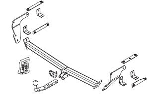 NISSAN QASHQAI II (J11, J11_) Fixed tow bar Closed Off-Road Vehicle