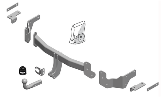 HYUNDAI SANTA FÉ III (DM) Fixed tow bar Closed Off-Road Vehicle