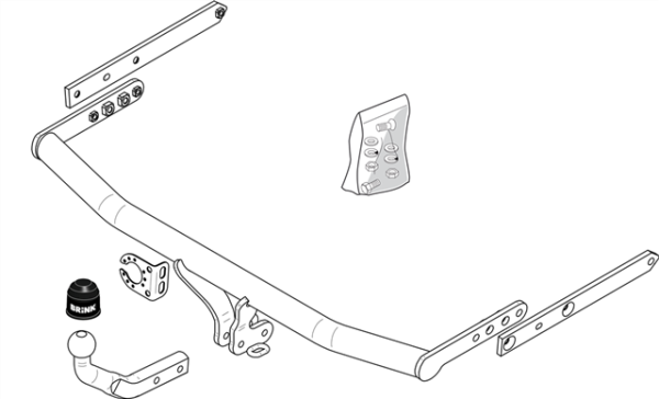 FORD FIESTA V (JH_, JD_) Fixed tow bar Hatchback