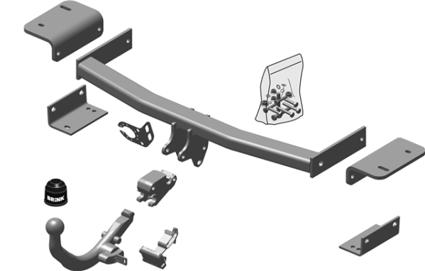 HYUNDAI ix35 (LM, EL, ELH) BMA Detachable Tow Bar Closed Off-Road Vehicle