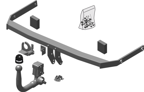 FORD FIESTA VII BMU Detachable Tow Bar Hatchback