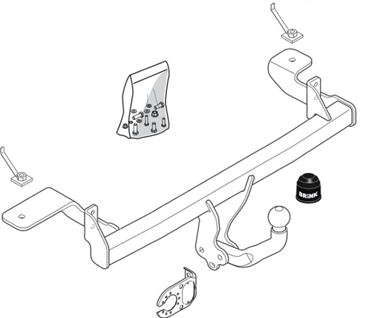 FIAT PANDA (169_) Fixed tow bar Hatchback