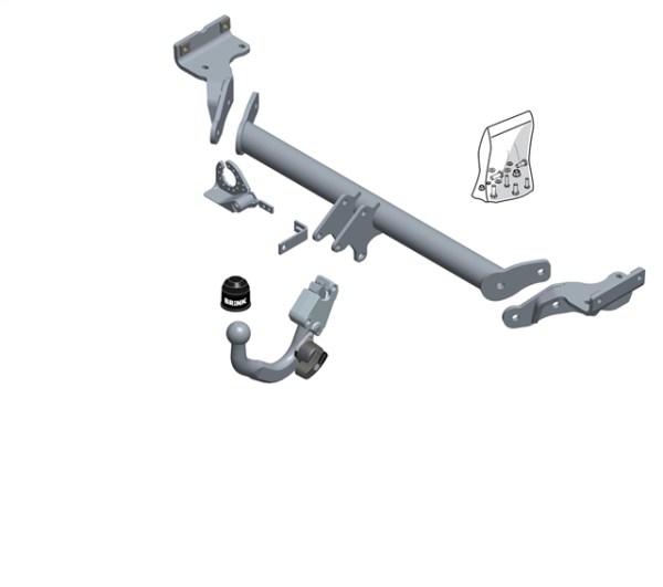 HYUNDAI TUCSON (TL) BMA Detachable Tow Bar Closed Off-Road Vehicle