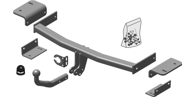 HYUNDAI ix35 (LM, EL, ELH) Fixed tow bar Closed Off-Road Vehicle