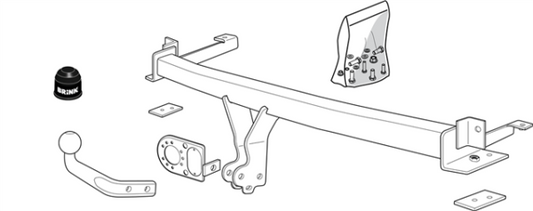 HONDA JAZZ II (GD_, GE3, GE2) Fixed tow bar Hatchback