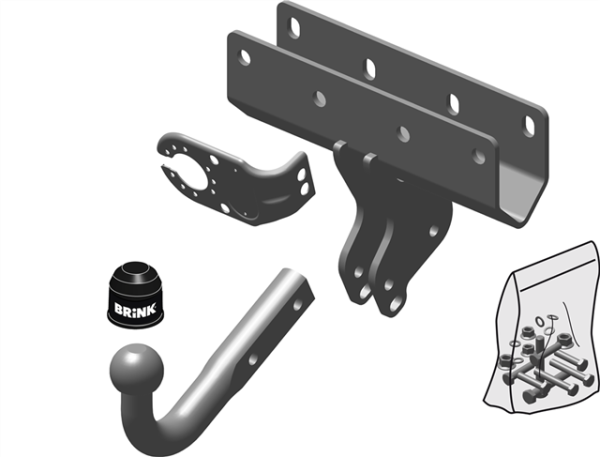 JEEP COMMANDER (XK, XH) Fixed tow bar Closed Off-Road Vehicle