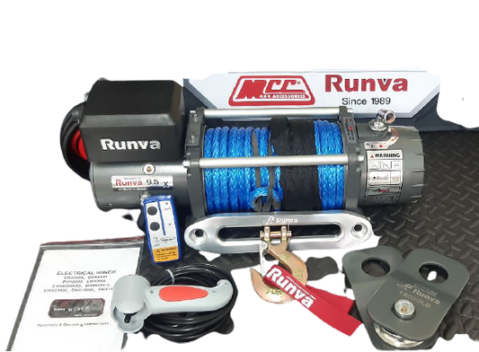 RUNVA WINCH  - Hydraulic  -  Steel Cable  10000lbs (4 536Kg)